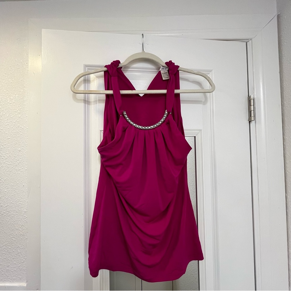 Elegant Pink Sleeveless Top